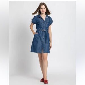 white christmas dresses Bradshaw Dress in Denim XXS main image 0